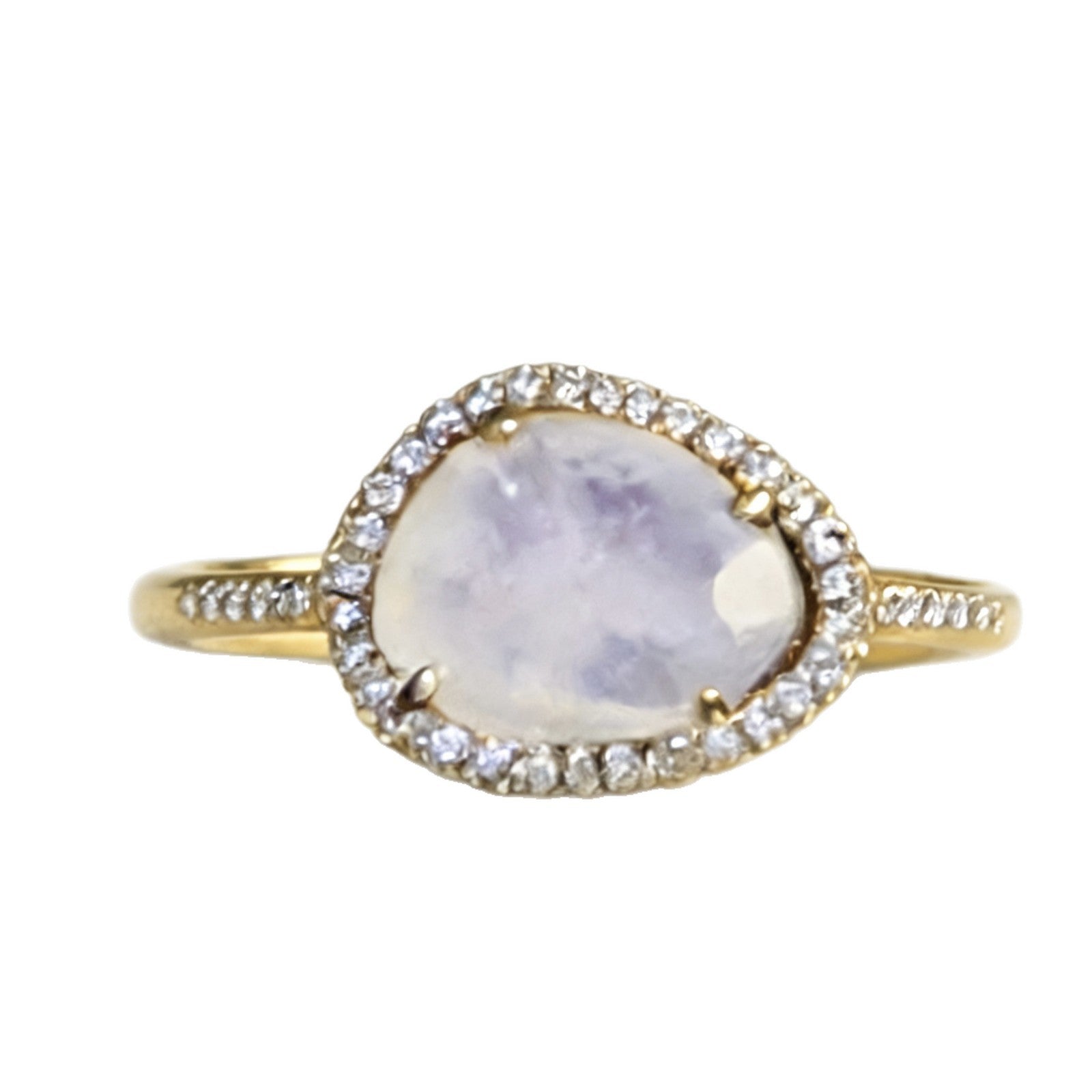 Gold-plated Gemstone-encrusted Ring