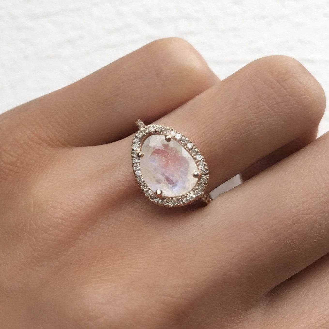 Gold-plated Gemstone-encrusted Ring