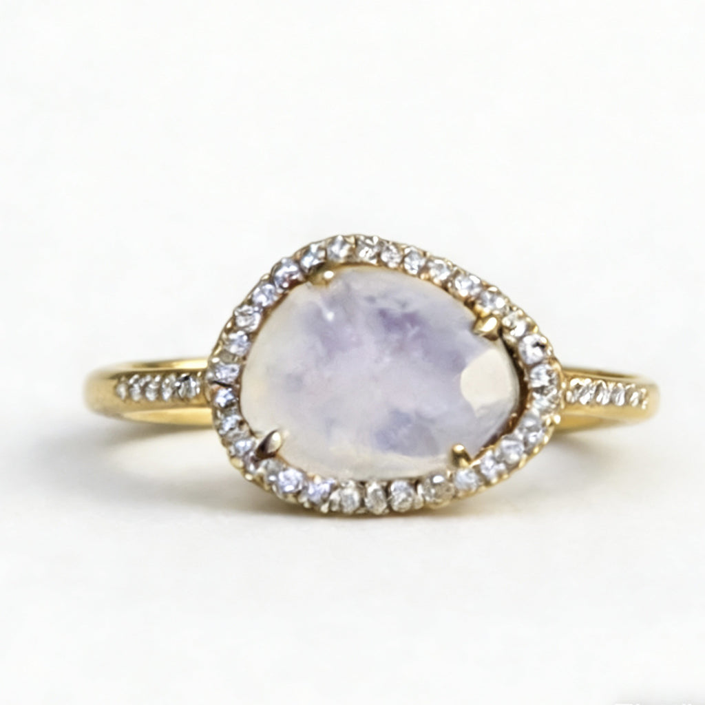 Gold-plated Gemstone-encrusted Ring